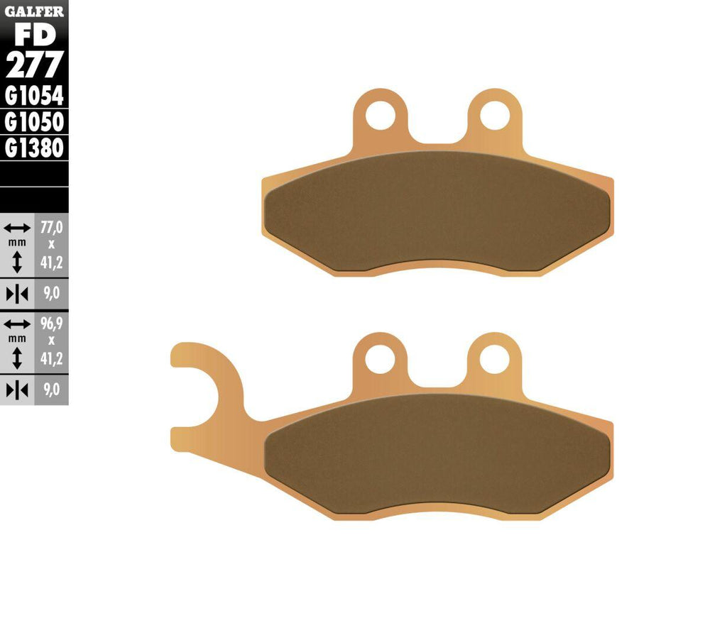 Galfer HH Sintered Scooter Brake Pads For Piaggio Beverly 125 2002-2010 - Front