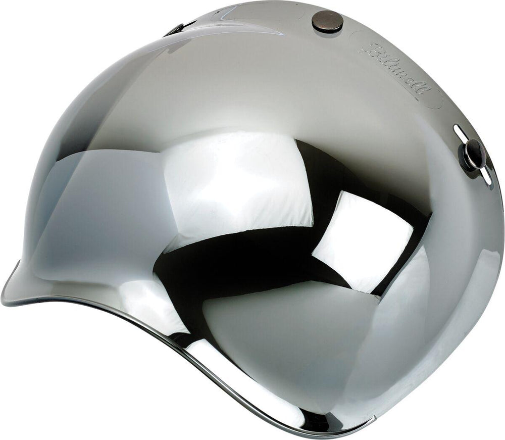 Biltwell Anti-Fog Bubble Shield - Chrome Mirror