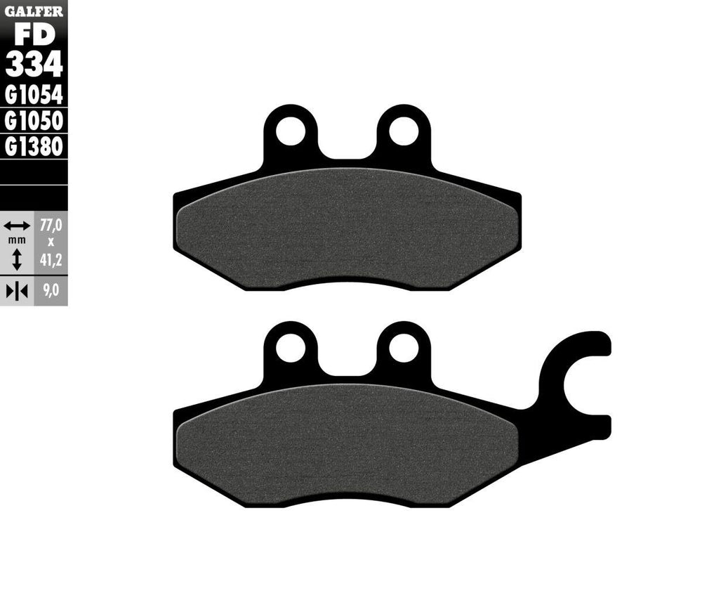 Galfer Organic Semi Metal Scooter Brake Pads For Piaggio Beverly 300 HPE ABS 2021-2024 - Rear