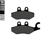 Galfer Organic Semi Metal Scooter Brake Pads For Piaggio Beverly 300 HPE ABS 2021-2024 - Rear