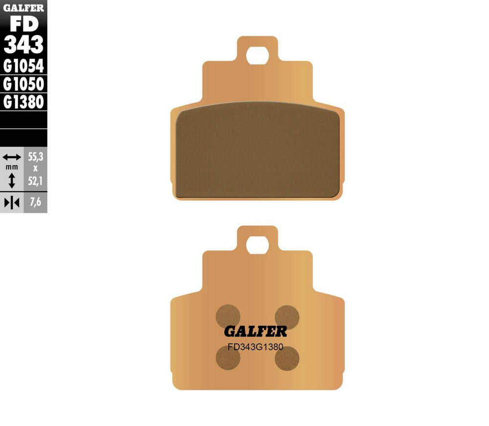 Galfer HH Sintered Scooter Brake Pads For Vespa GTS 300 HPE ABS 2021-2024 Rear