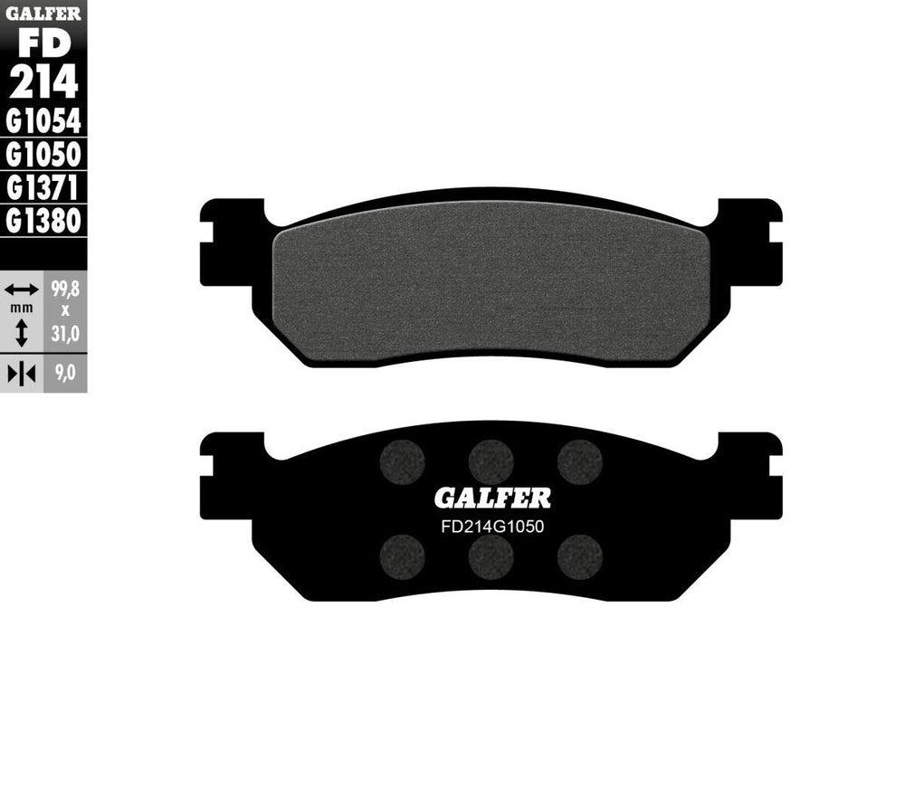 Galfer Organic Semi Metal Scooter Brake Pads For Benelli BN 302 2014-2016 - Rear
