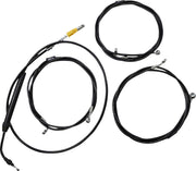 LA Choppers Standard Black Vinyl Handlebar Cable/Brake Hose Kit For Harley Davidson FLHR 1750 ABS 2021-2022 30.5 cm - 35.5 cm (12" - 14") - Black