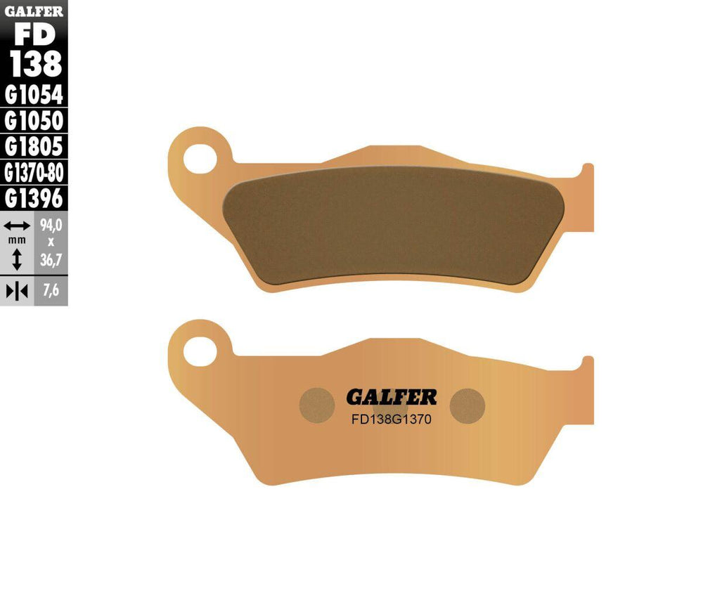 Galfer HH Sintered Brake Pads For Moto Morini 6 1/2 Seimmezzo 650 SCR ABS 2022-2024 - Rear