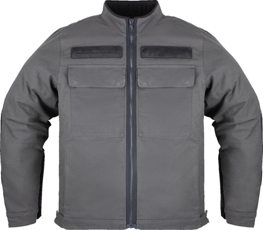Icon Unisex Mototanker Jacket - Grey