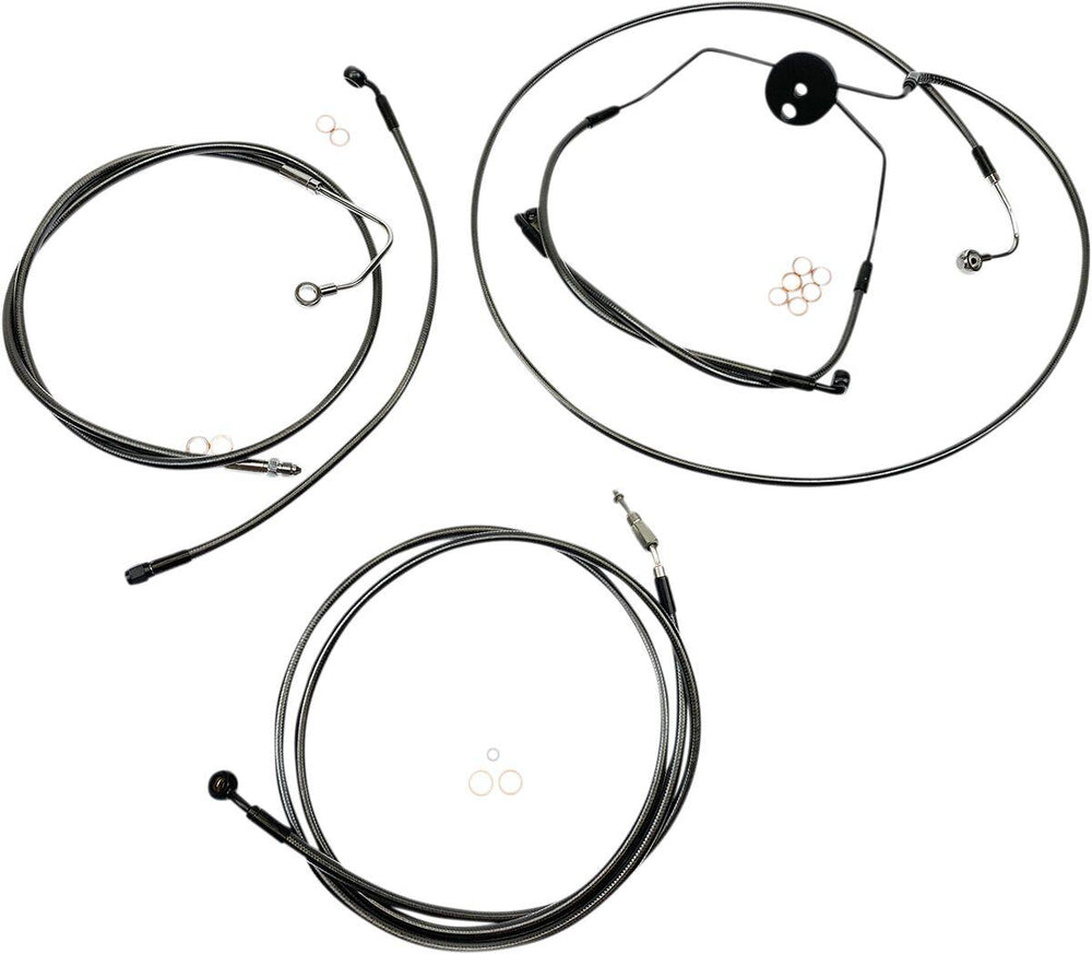 Magnum Shielding  Pearl Designer Handlebar Cable Install Kit For Harley Davidson FLHRSE4 1800 2008 25.5cm (10") - Black