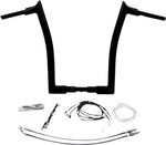 Fat Baggers Inc. 1-1 2" EZ Install Pointed Top Handlebar Kit For Harley Davidson FLHR 1690 2016 - Black