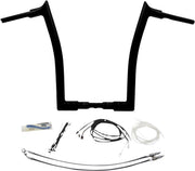 Fat Baggers Inc. 1-1 2" EZ Install Pointed Top Handlebar Kit For Harley Davidson FLHR 1690 2016 - Black