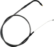 LA Choppers Midnight Braided Handlebar Throttle Cable For Harley Davidson FLHRS 1584 2007 112.5 cm (44-3/8") - Black