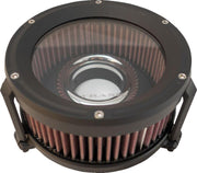 Trask Assault Charge High-Flow Air Cleaner For Harley Davidson FLD 1690 2012-2013 - Black