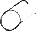 LA Choppers Midnight Braided Handlebar Throttle Cable For Harley Davidson FLD 1690 2012-2013 99.5 cm (39-1/8") - Black