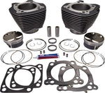S&S Cycle Big Bore Cylinder Kit For Harley Davidson FLFBS 1868 2018-2024 - Black Highlighted Fins