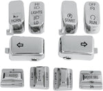 Drag Specialties Switch Cap Kit For Harley Davidson FLHR 1340 1996-1998 - Chrome