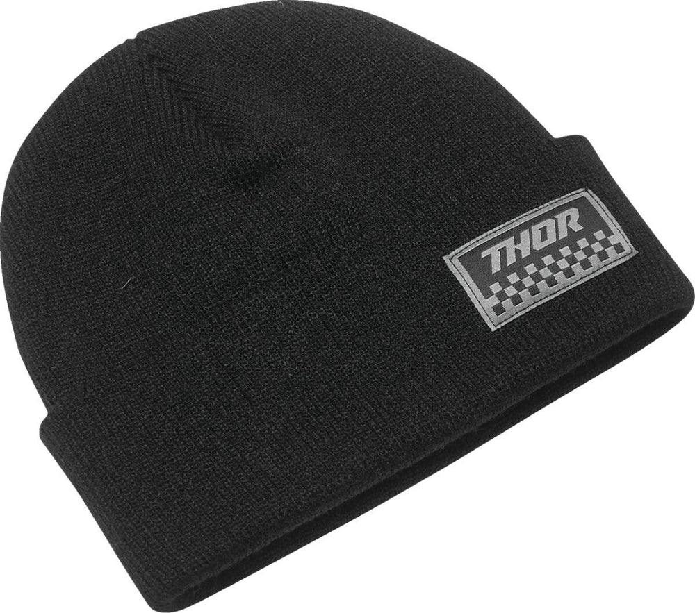 Thor Checker Beanie One Size - Black