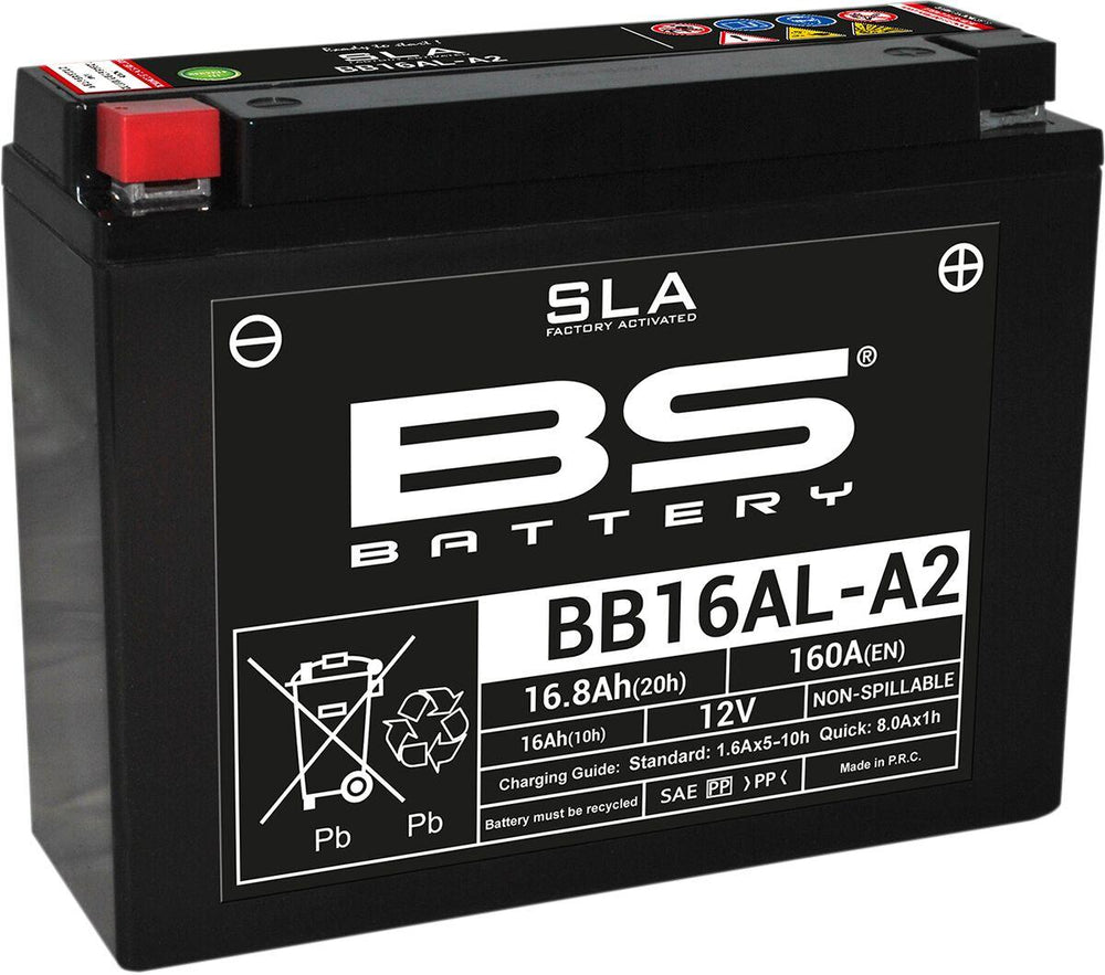 BS Battery SLA AGM Battery For Ducati 748 1995-2003 - Black