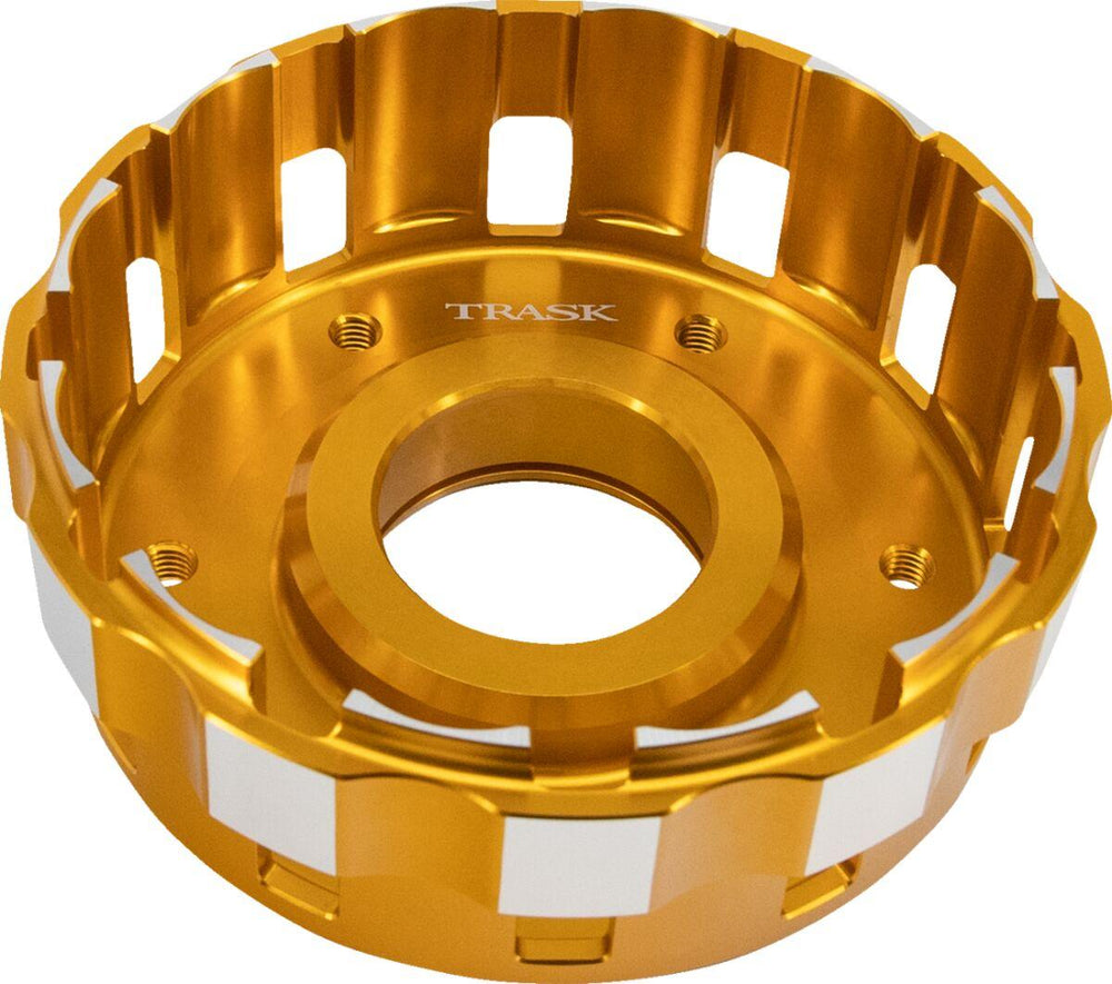 Trask Billet Clutch Basket For Harley Davidson FLDE 1750 2018-2020 - Gold