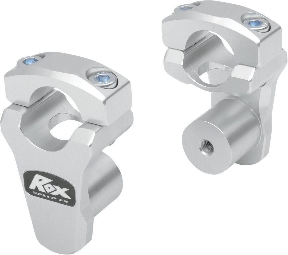 Rox Speed FX Pivoting Handlebar Risers For 1-1/8" Bar Clamps For KTM Adventure 1090 2018 44.5mm (1-3/4") - Chrome