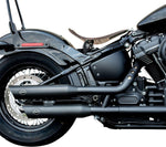 S&S Cycle Slash-Cut  Silencers For Harley Davidson FLFB 1750 2018-2020 - Guardian Black