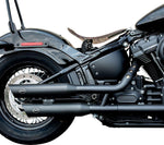S&S Cycle Slash Cut Race  Silencers For Harley Davidson FLFB 1750 2018-2020 - Guardian Black
