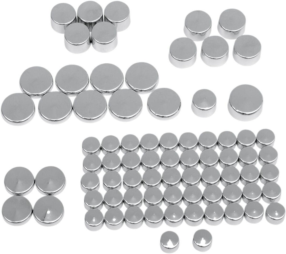 Drag Specialties Bolt Cover Standard Kit For Harley Davidson XL 1200 C 2004-2020 - Silver