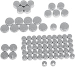 Drag Specialties Bolt Cover Standard Kit For Harley Davidson XL 1200 C 2004-2020 - Silver