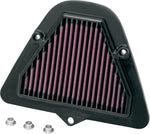K&N High Flow Air Filter For Kawasaki VN 1700 2009-2010 - Black Red