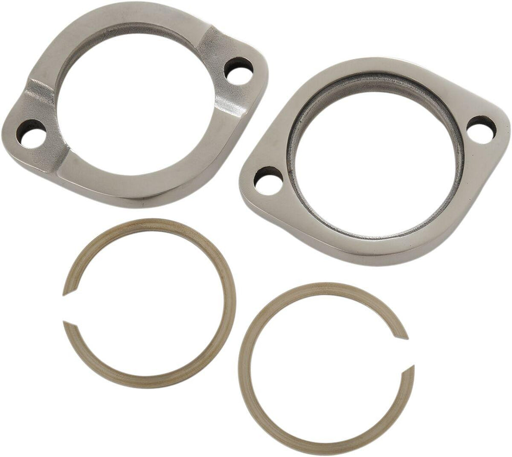 Drag Specialties Heavy-Duty Exhaust Flange Kit For Harley Davidson FLD 1690 2012-2013 - Polished