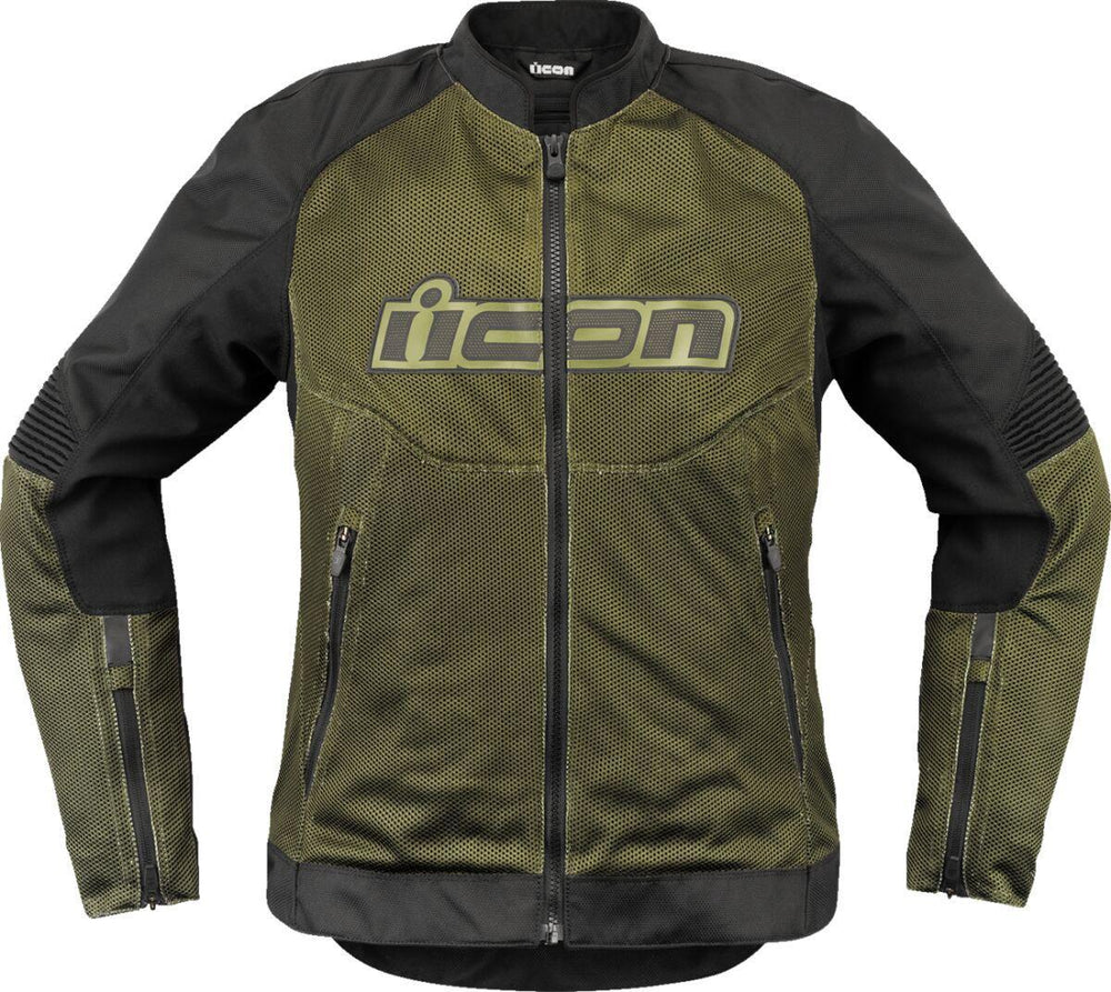 Icon Womens Overlord3 Mesh Jacket - Black Green