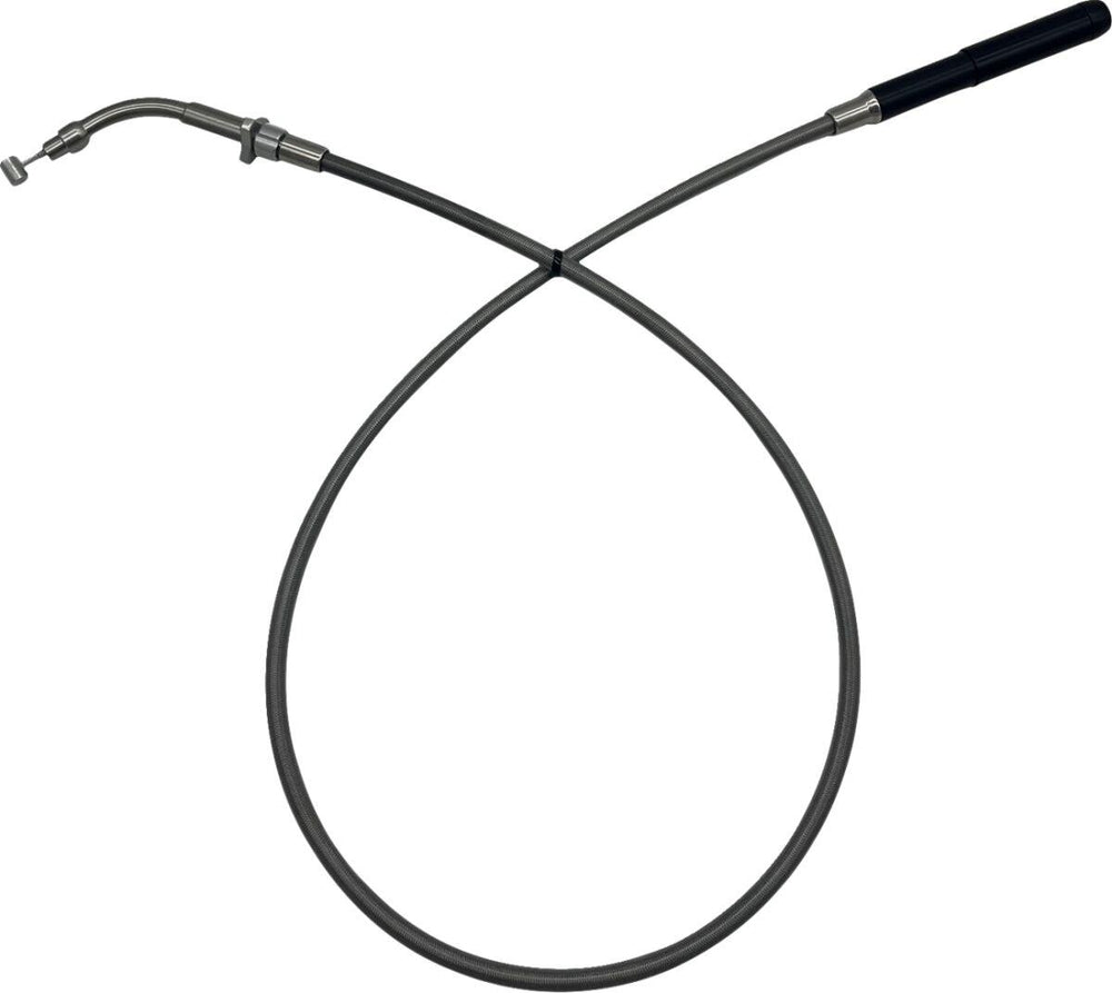 Fat Baggers Inc. EZ Install Clutch Cable For Harley Davidson FLHX 1923 2024-2025 +10 cm (4") - Black Silver