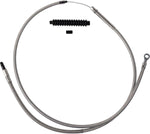 Barnett Stainless Steel Clutch Cable For Harley Davidson FLDE 1750 2018-2020 +15.2 cm (6") - Silver