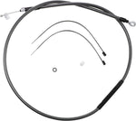 Magnum Shielding Polished KarbonFibr Clutch Cable For Harley Davidson XL 1200 L 2006-2011 145.5 cm (57-1 4") - Carbon Fiber Silver