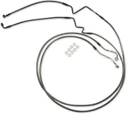 Magnum Shielding Designer Series Lower Brake Hose Kit For Harley Davidson FLH 1868 2021 Front - Black
