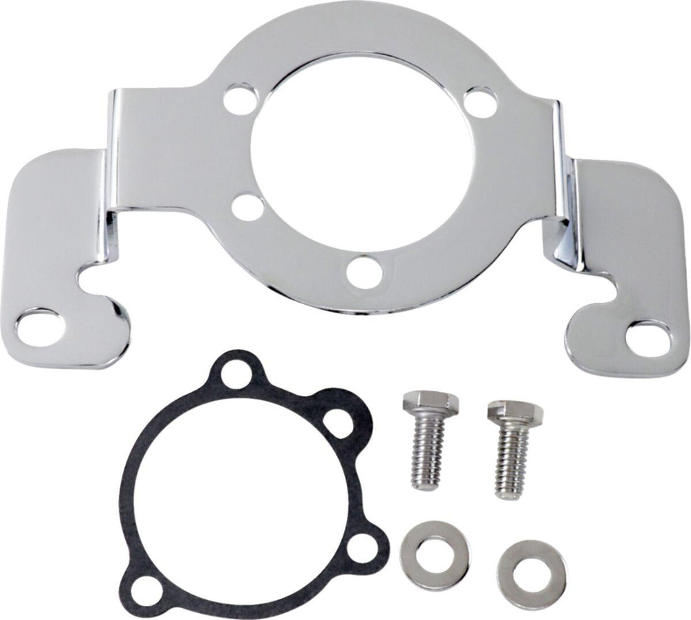 Drag Specialties Air Cleaner Support Bracket Kit For Harley Davidson FLH 1340 1984 - Black Chrome