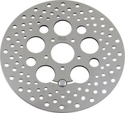 Drag Specialties Polished Stainless Steel Drilled Brake Disc For Harley Davidson FLHR 1584 2008 - Front