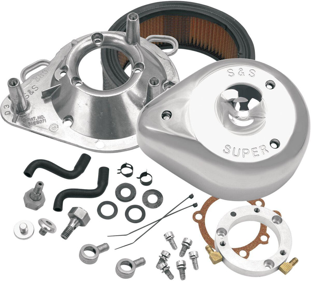S&S Cycle Teardrop Air Cleaner Kit For Harley Davidson FLHR 1340 1994-1998 - Chrome