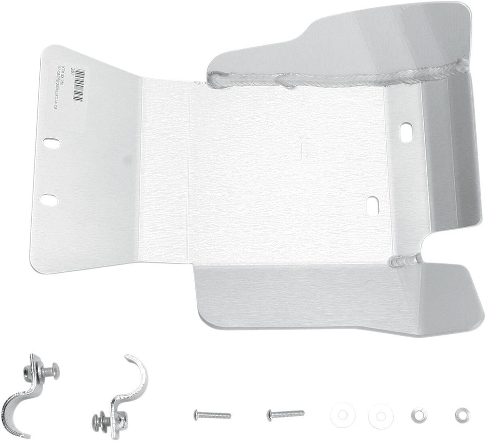 Moose Racing Aluminium Skid Plate For KTM  EXC250 2007-2011 - Silver