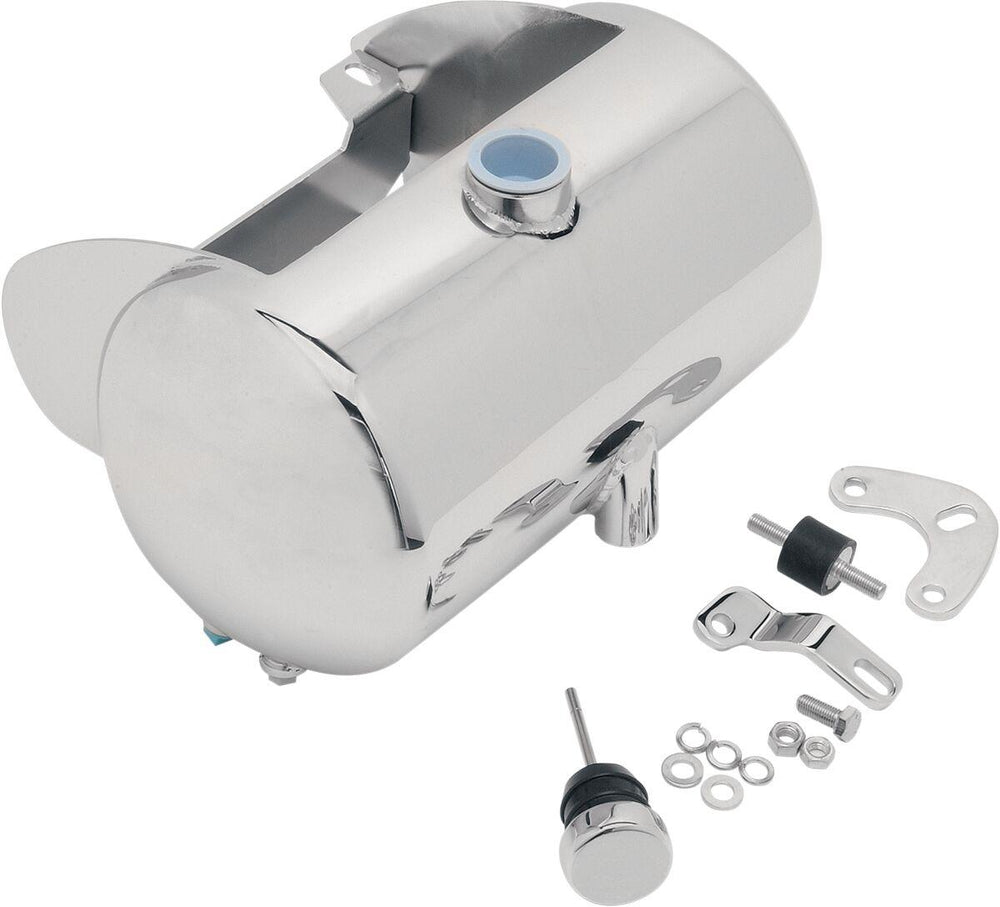 Drag Specialties Custom Oil Tank For Harley Davidson FLST 1340 1987-1990 - Chrome