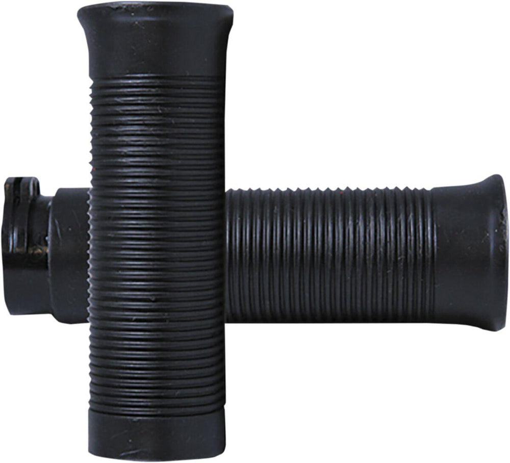 Avon Grips Old School Rubber Grips For Harley Davidson FLD 1690 2012-2013 Closed End No Flange - Black