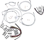 Magnum Shielding Sterling Chromite II Designer Handlebar Cable Install Kit For Harley Davidson FLTRSE3 1800 2009 30.5 - 35.5cm (12" - 14") - Chrome Clear-Coated