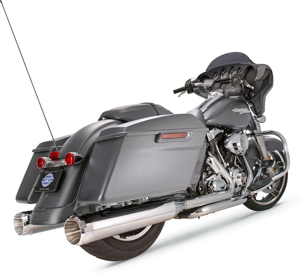 S&S Cycle 4-1 2" MK45 Performance Silencers For Harley Davidson FLH 1868 2021 - Chrome
