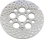 Drag Specialties Polished Stainless Steel Drilled Brake Disc For Harley Davidson FLHR 1584 2008 - Silver