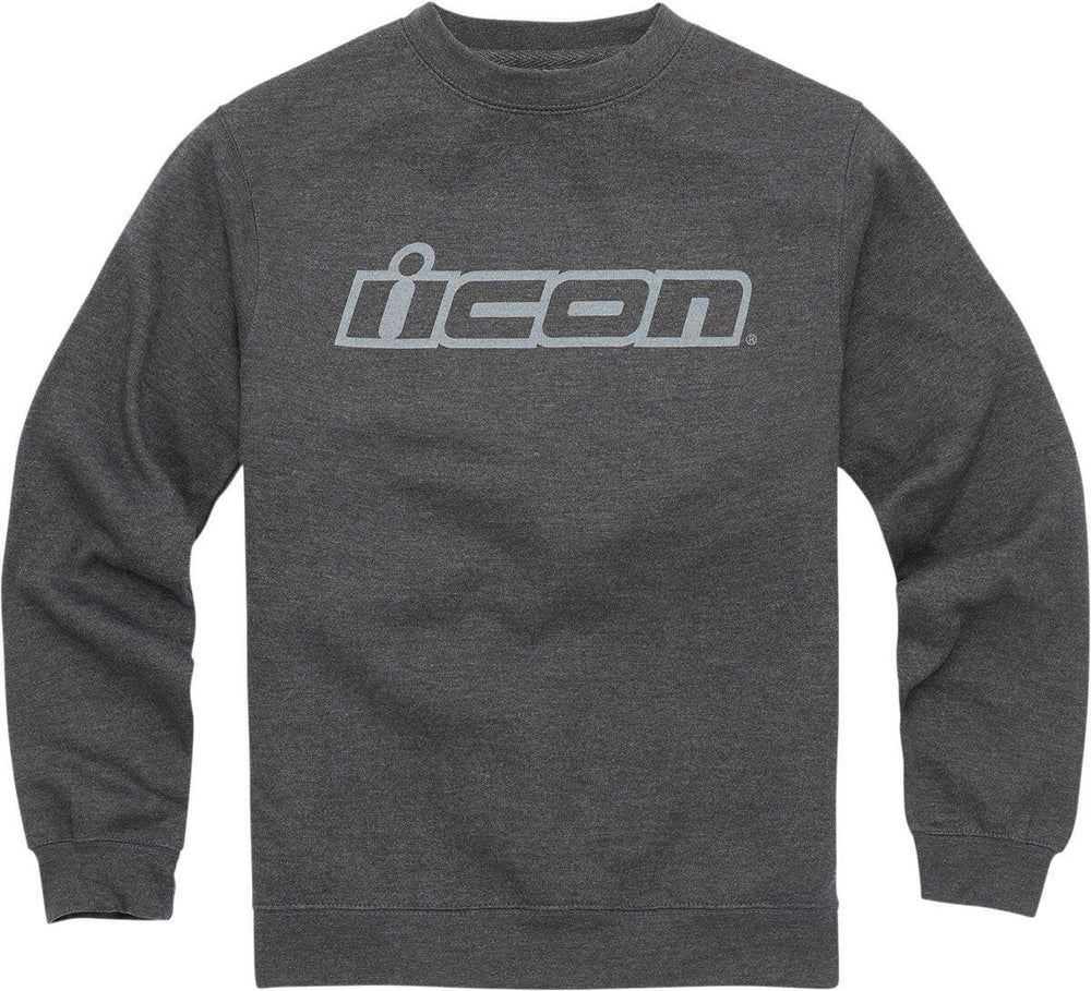 Icon Mens ICON Slant Crewneck Sweatshirt - Charcoal