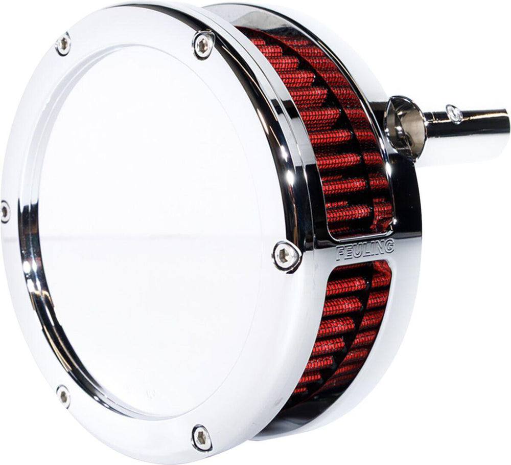 Feuling Parts Slim BA Air Cleaner Kit For Harley Davidson FLD 1690 2012-2013 - Chrome/Red