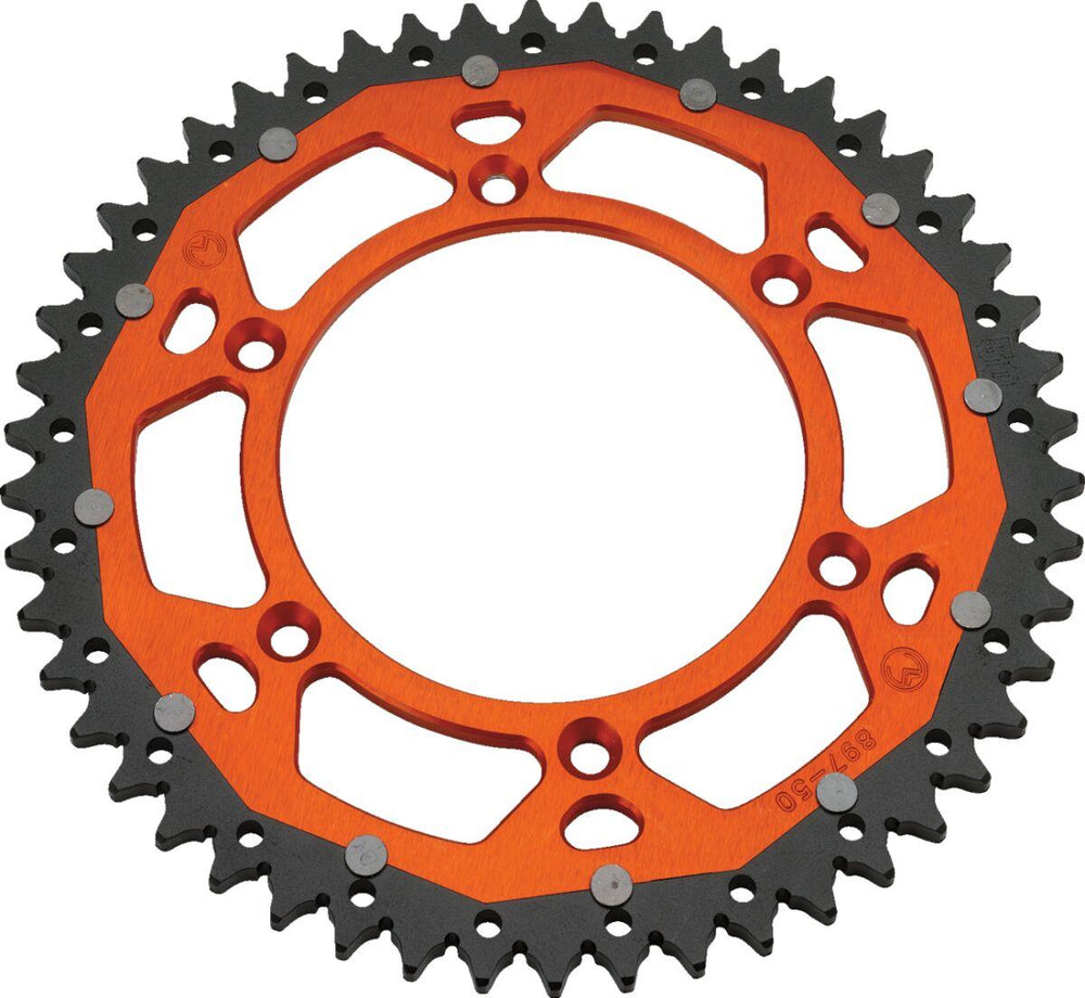 Moose Racing Dual Sprocket For KTM Duke 400 1994-1995 Rear Orange 50T