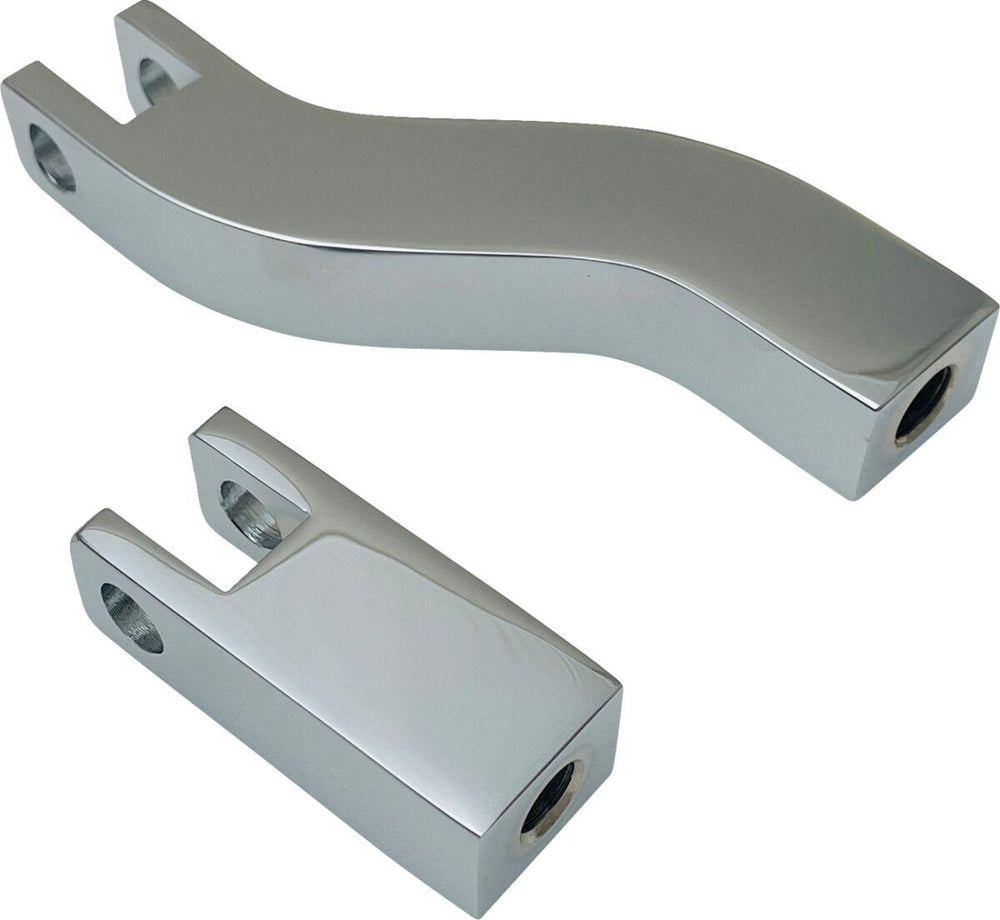 Drag Specialties Passenger Foot Peg Mount Kit For Harley Davidson FXD 1450 2002-2003 - Chrome