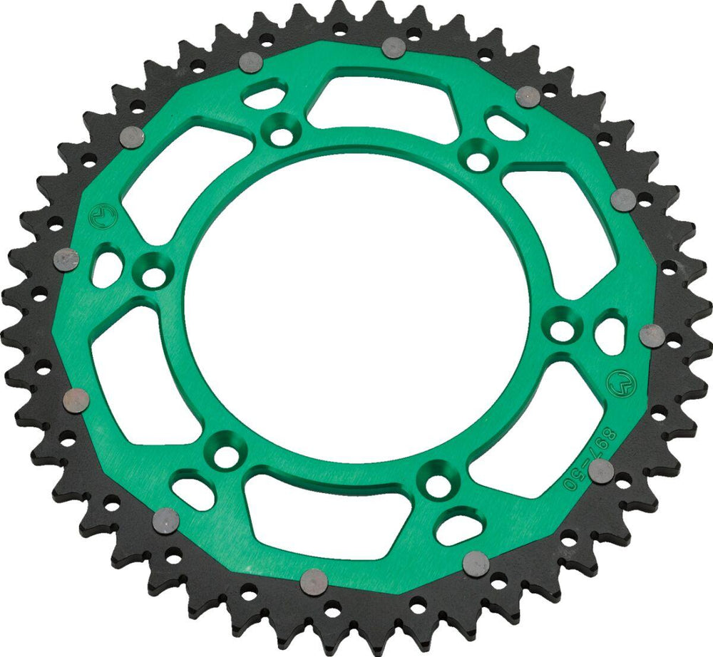 Moose Racing Dual Sprocket For Kawasaki KDX175 1980-1982 Rear Green 50T