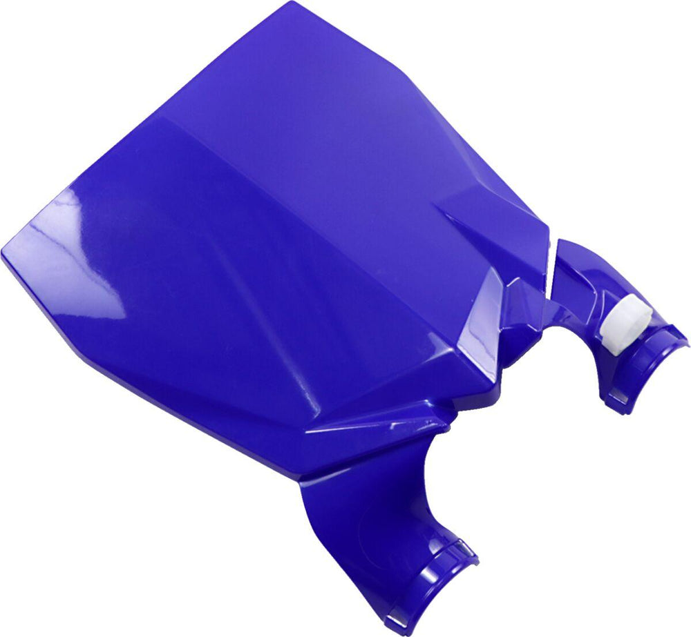 UFO Stadium Front Number Board With Fork Guards For Yamaha YZ125 2015-2021 - Blue