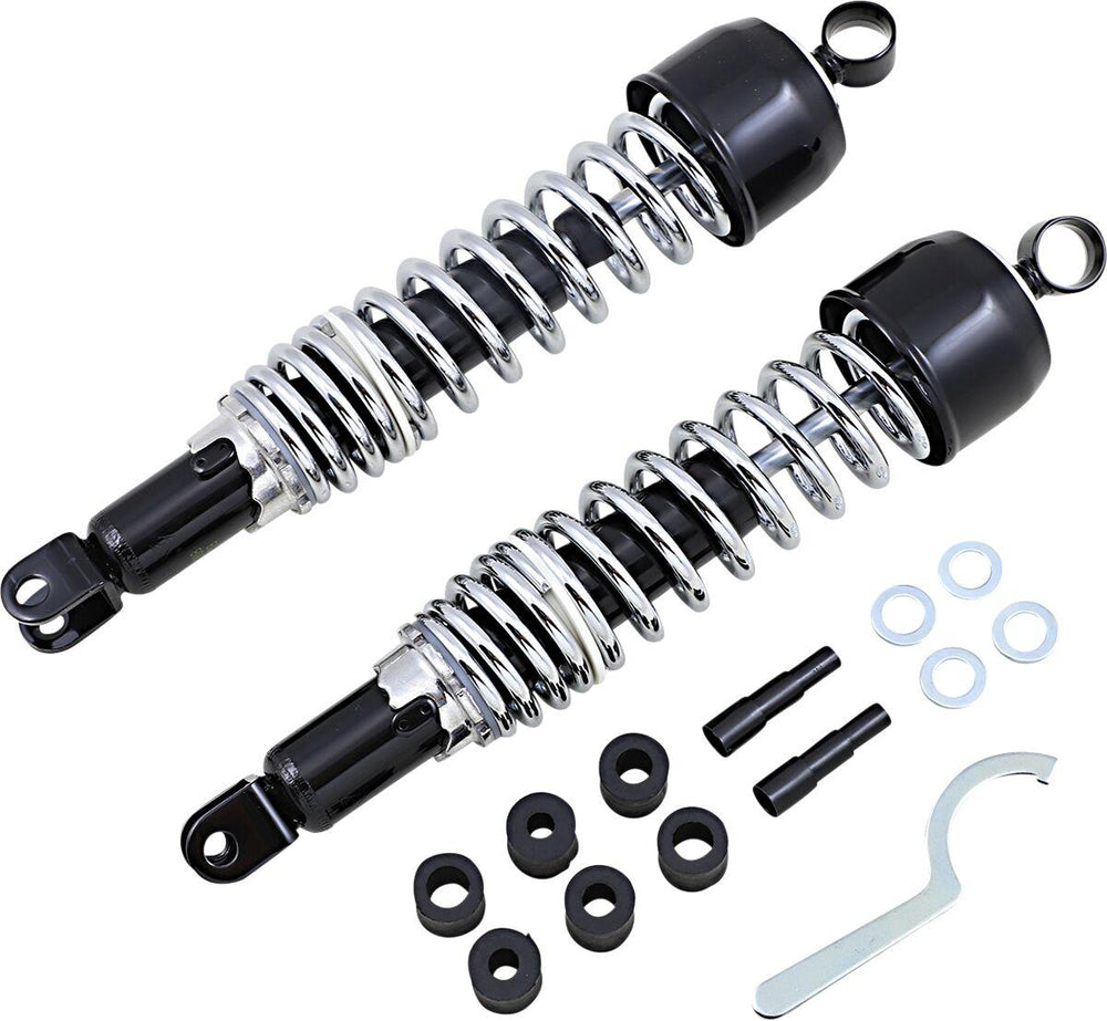 Emgo Classic Shocks For Honda CB 1100 F 1983 Rear 365.00 mm (14.37") - Black Chrome