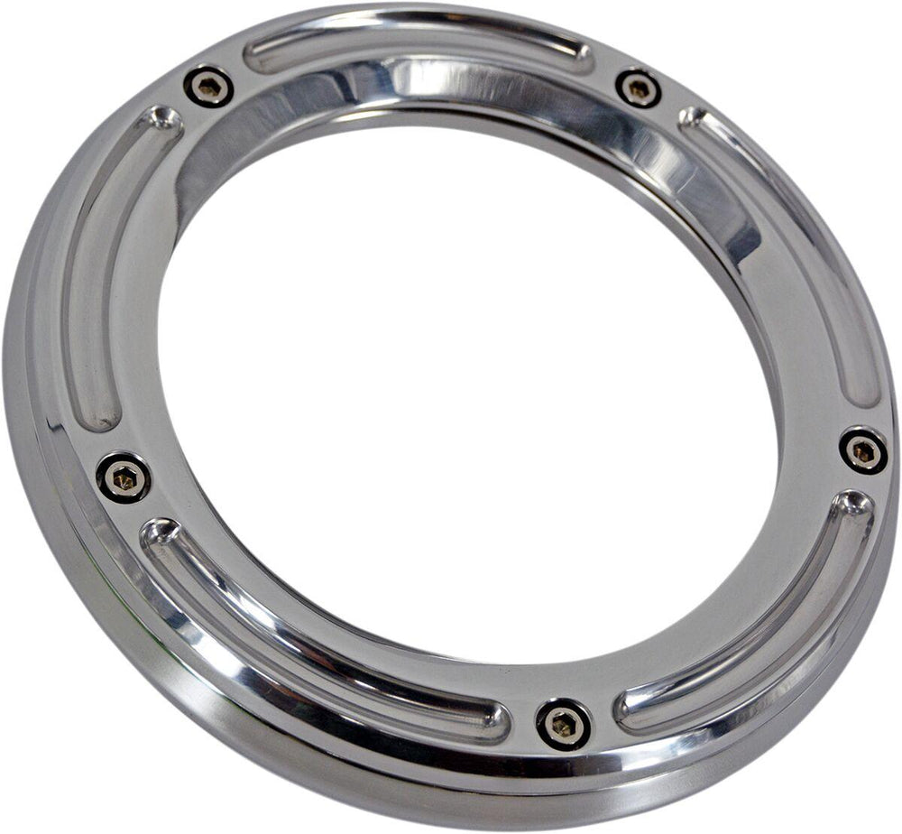 Trask Assault Derby Cover with Window For Harley Davidson FLDE 1750 2019-2020 - Chrome/Silver