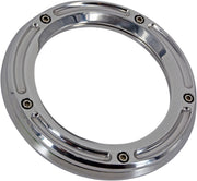 Trask Assault Derby Cover with Window For Harley Davidson FLDE 1750 2019-2020 - Chrome/Silver